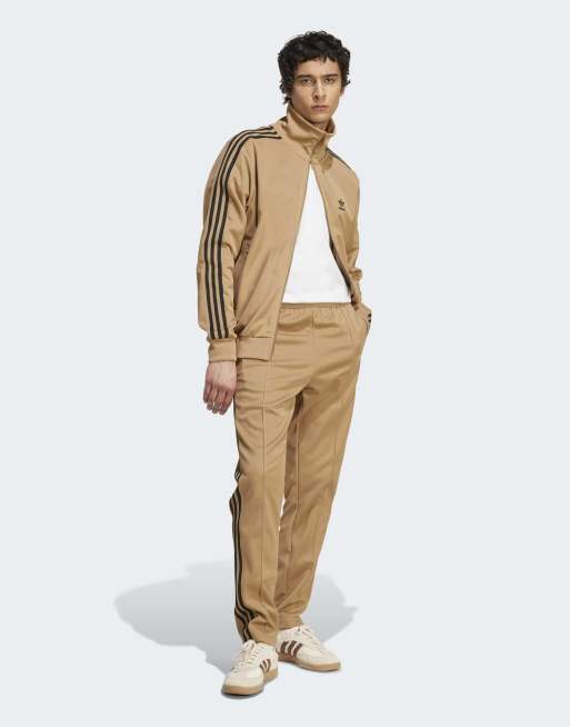 adidas Originals Adicolor classics Beckenbauer track pants in beige ...