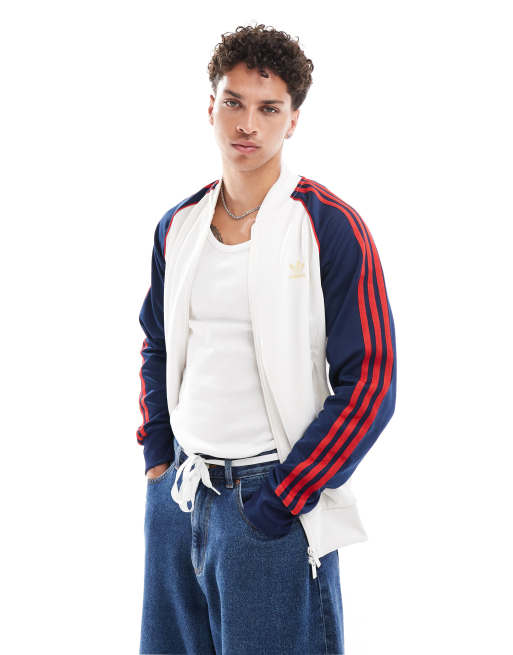adidas Originals – adicolor Classics – Biała kurtka dresowa