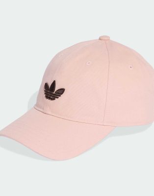 adidas Originals - Adicolor Classics - Casquette de baseball à logo trèfle - Rose cendré