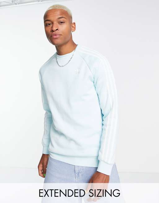 Felpa adidas azzurra con strisce bianche new arrivals