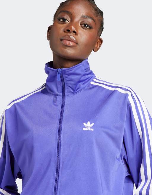 adidas Originals Adicolor Classics Firebird Locker geschnittenes Trainingsoberteil in Lila ASOS