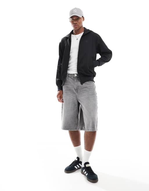 adidas Originals Adicolor classics firebird track top in black / black