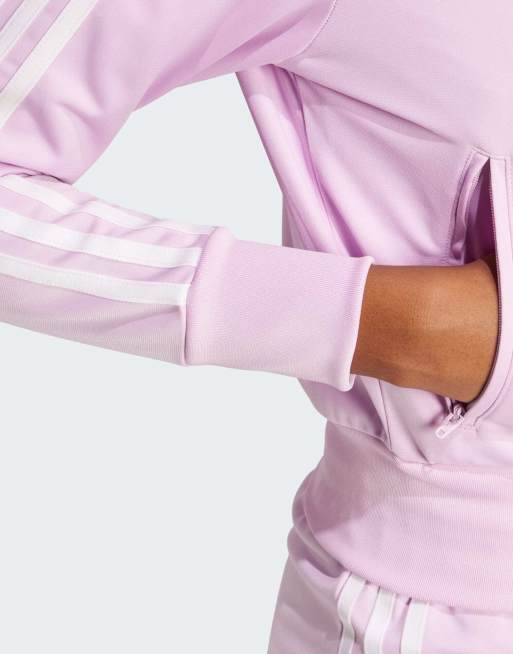 adidas Originals Adicolor classics firebird track top in light orchid