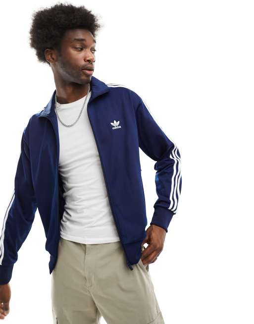 Adidas firebird track jacket navy hot sale