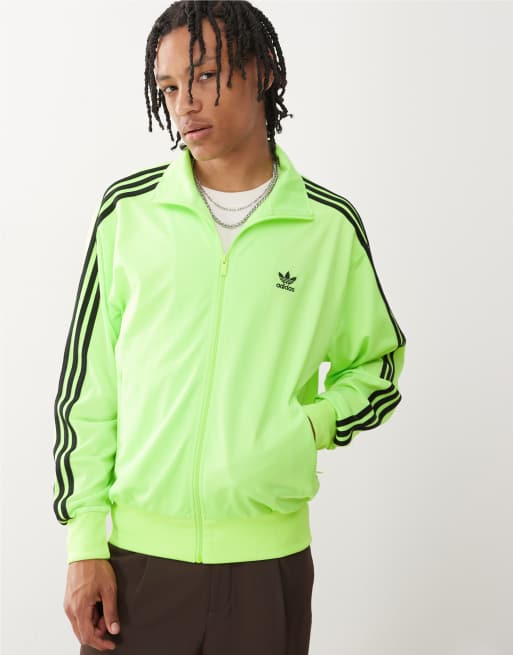 adidas Originals Adicolor classics firebird track top in signal green / black