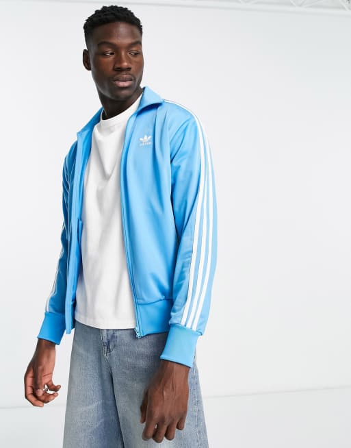 adidas Originals Firebird track top in blue