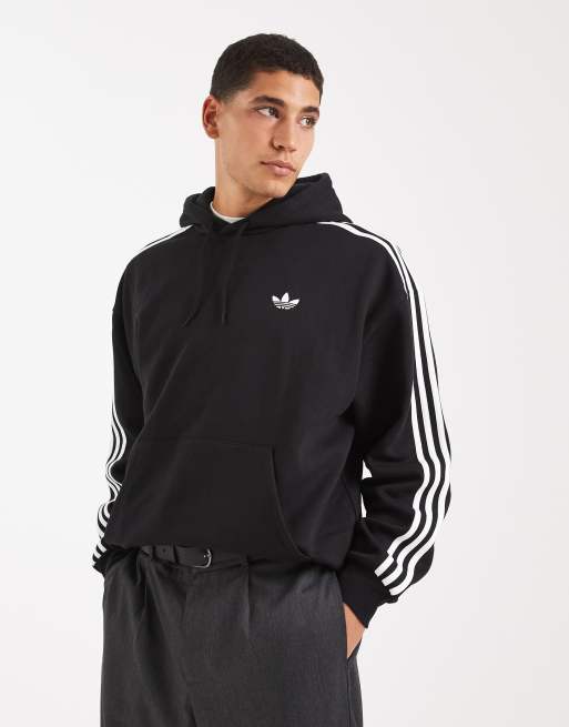 adidas Originals - Adicolor Classics - Hoodie met 3-Stripes in zwart
