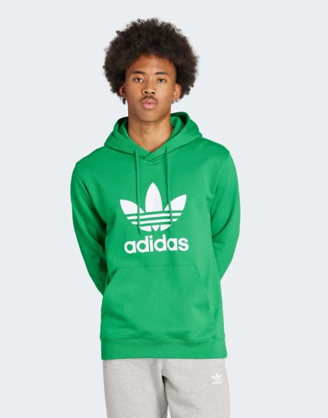adidas Originals - Adicolor Classics - Hoodie met trefoil-logo in groen - view 1