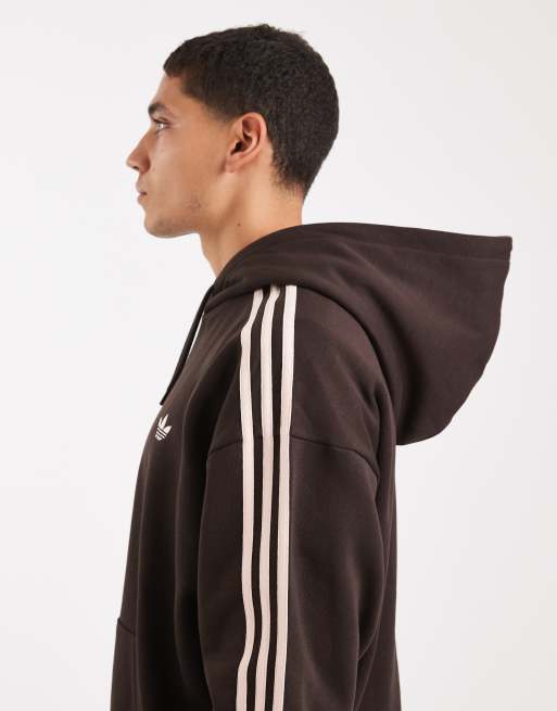 adidas Originals – Adicolor Classics – Kapuzenpullover in Aurora Coffee mit 3 Streifen, 5 von 5