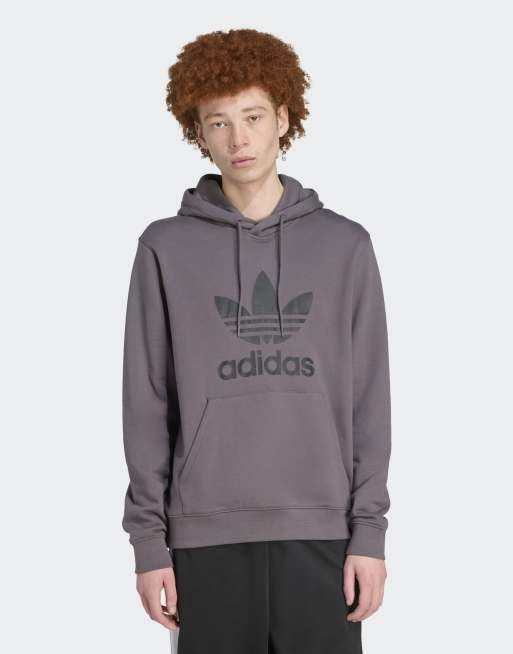 adidas Originals – Adicolor Classics – Kapuzenpullover in Grey Strata mit Dreiblattlogo