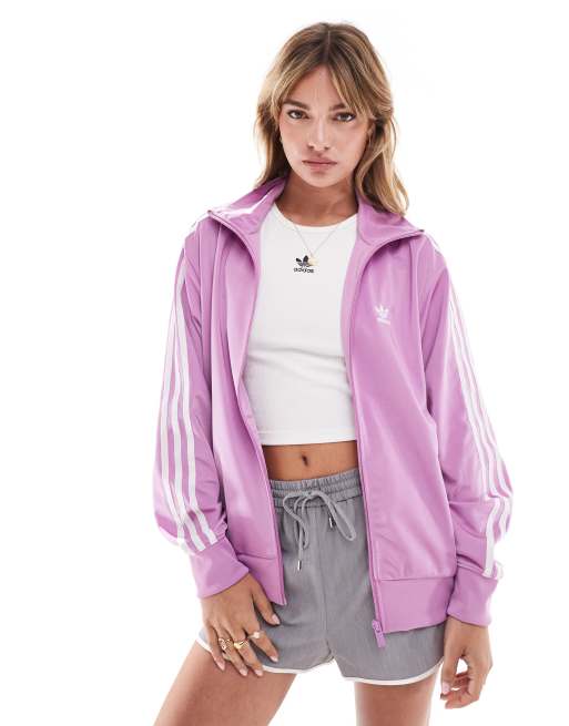 adidas Originals Adicolor Classics loose Firebird track top in purple ASOS
