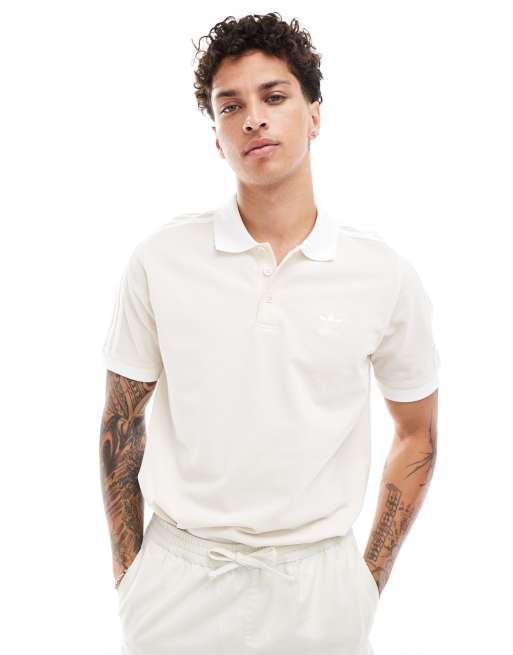 adidas Originals - Adicolor Classics - Poloshirt met 3-stripes in wit