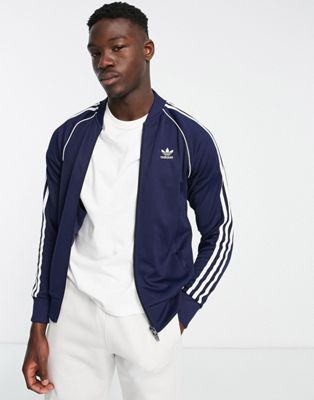 adidas Originals Adicolor Classics zip-up track jacket in blue