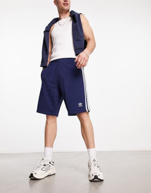 adidas Originals - Adicolor Classics - Short met 3-Stripes in donkerblauw