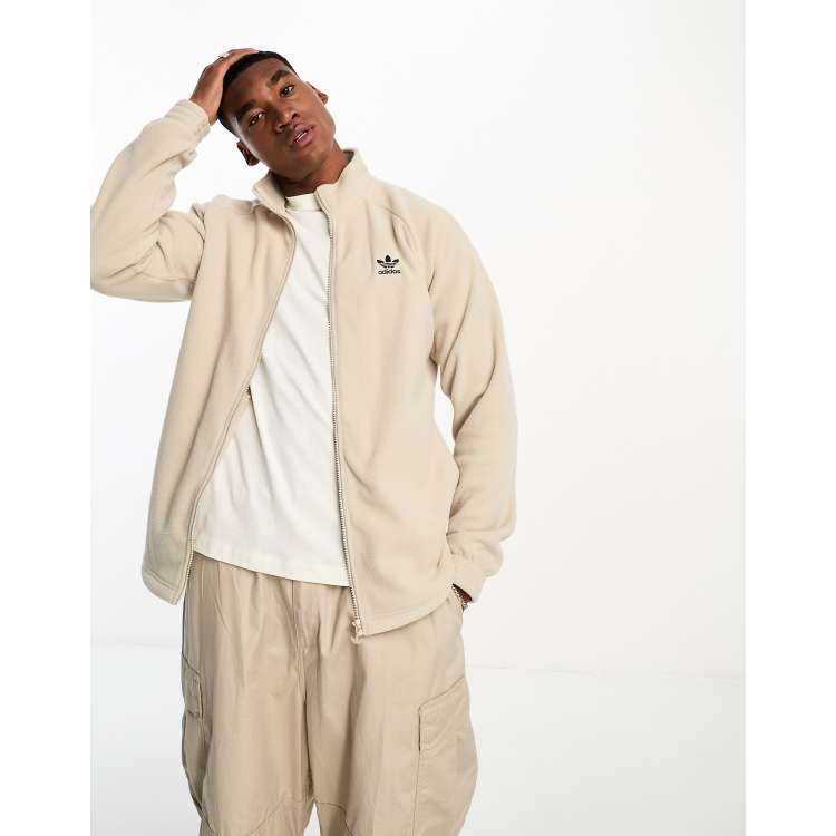 Beige adidas jacket store