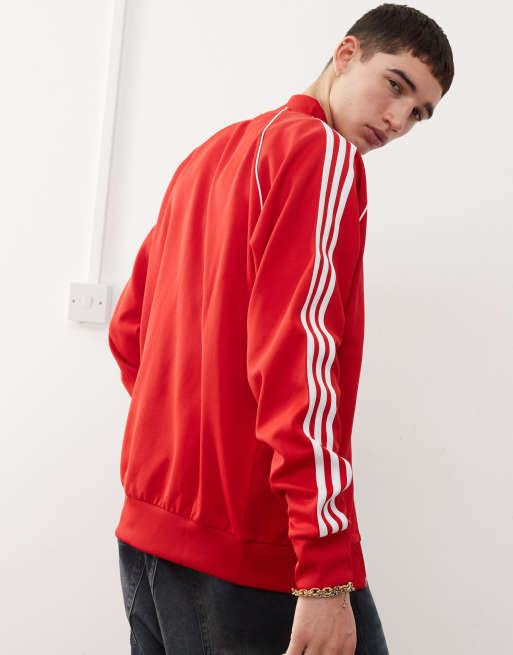 Sst track jacket women's red cheap