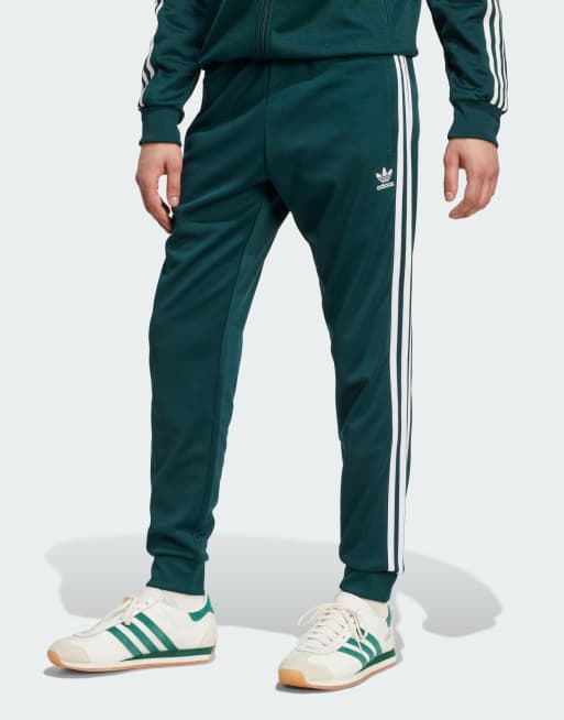adidas Originals - Adicolor Classics - SST - Trainingsbroek in aurora klimop groen / wit