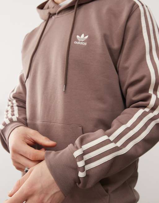 Pull à Capuche Femme Peter Smith Marron Coton - Taille M (Logo, Légèrement Passé)