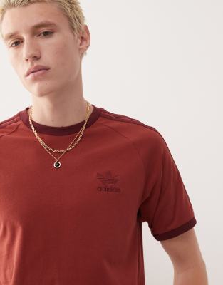 adidas Originals - Adicolor Classics - T-shirt à 3 bandes - Rouge