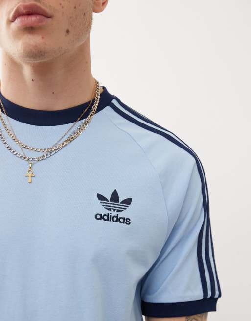 T shirt adidas righe outlet