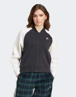 adidas Originals Adicolor Classics Trefoil Colleague jacket in black