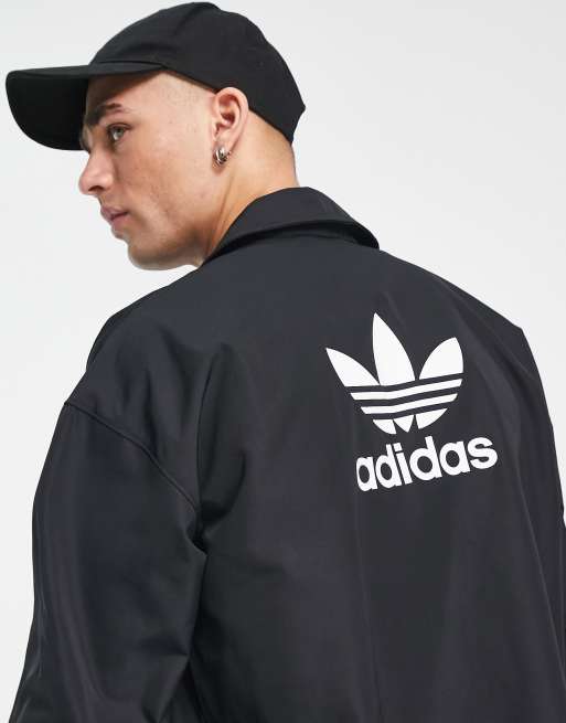 Adidas trefoil coach jacket hotsell