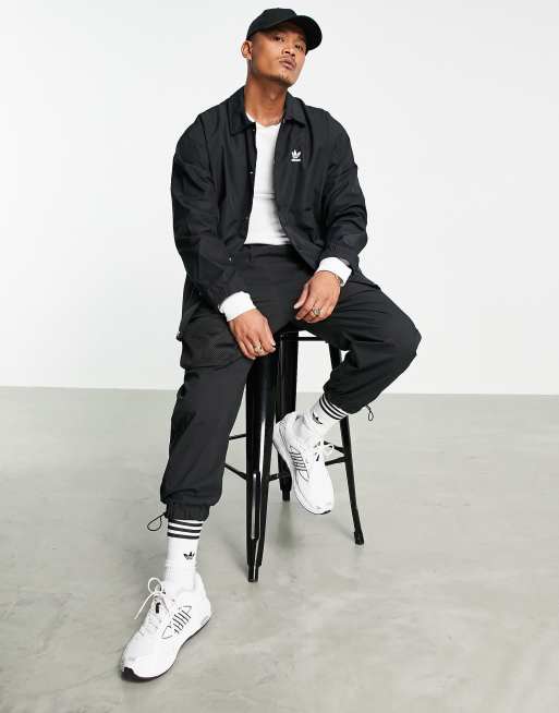 ★関税込★adidas originals★ADICOLOR COACH JACKET★ adidas Originals Adicolor Classics Trefoil Coach Men Jacket