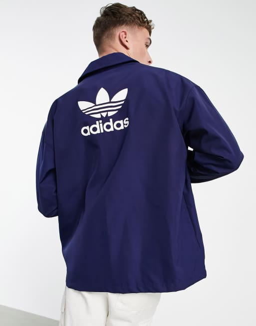 adidas Originals adicolor coat jacket in navy