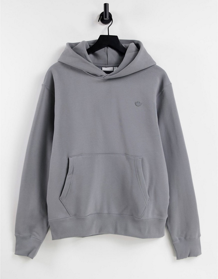 Adidas Originals adicolor Contempo boyfriend fit hoodie in dark gray-Grey