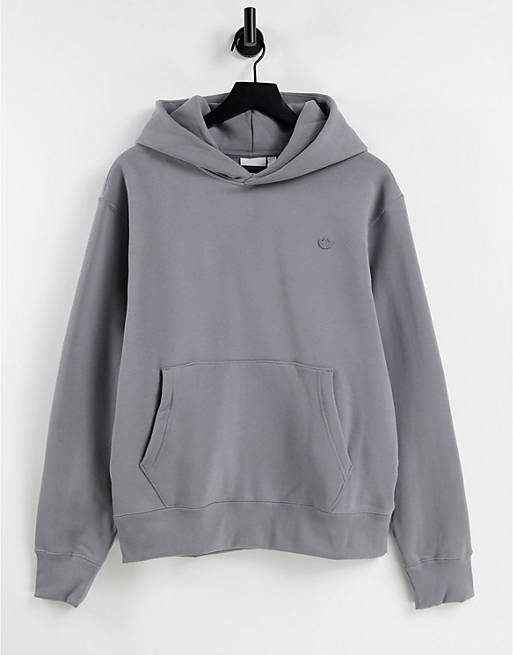 adidas Originals adicolor Contempo boyfriend fit hoodie in dark gray
