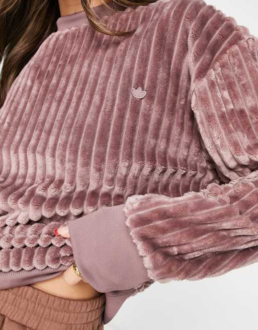 Adidas originals corduroy boyfriend hoodie sales