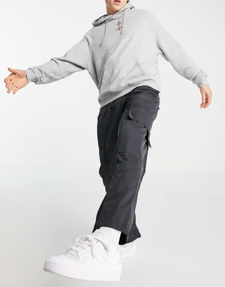 adidas Originals adicolor Contempo cargo trousers in black