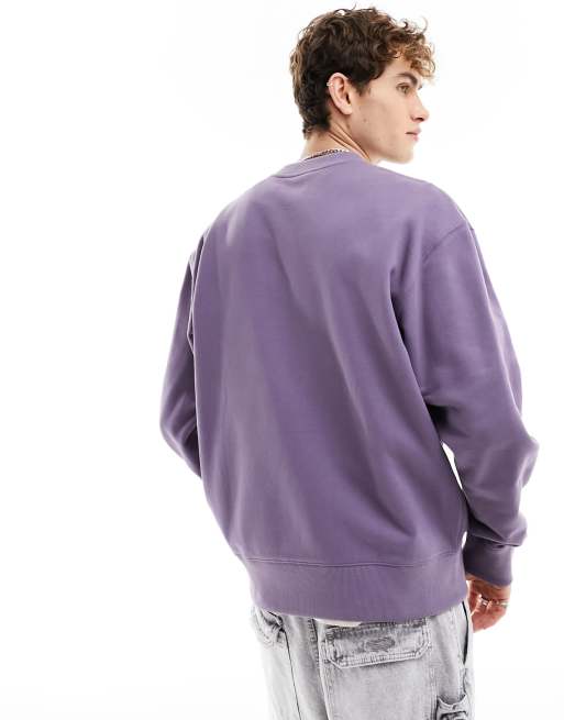 adidas Originals Adicolor Contempo Crew French Terry Sweatshirt in Purple |  ASOS