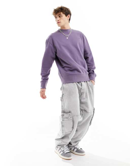 adidas Originals Adicolor Contempo Crew French Terry Sweatshirt in Purple |  ASOS