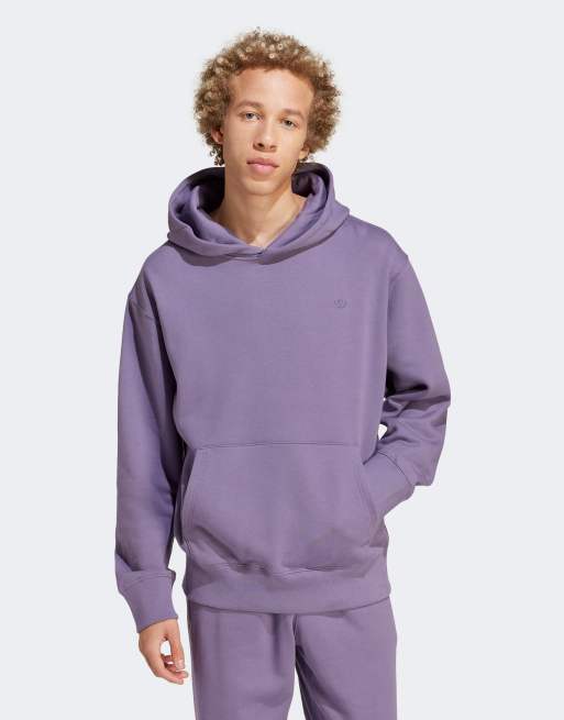adidas Originals - Adicolor Contempo - Felpa viola in spugna con cappuccio