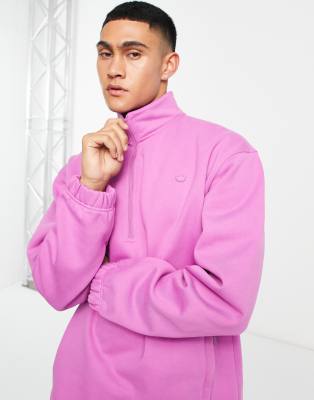 adidas Originals adicolor Contempo fleece in pink-Purple