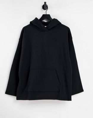 adidas Originals adicolor Contempo hoodie in black with split detail
