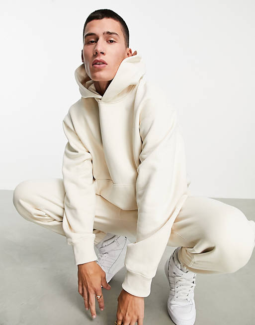 adidas Originals adicolor Contempo hoodie in off white