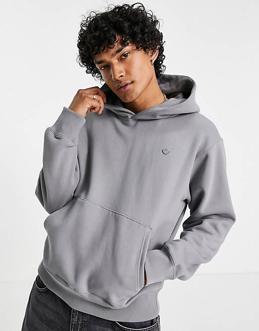 adidas Originals adicolor Contempo premium hoodie in grey