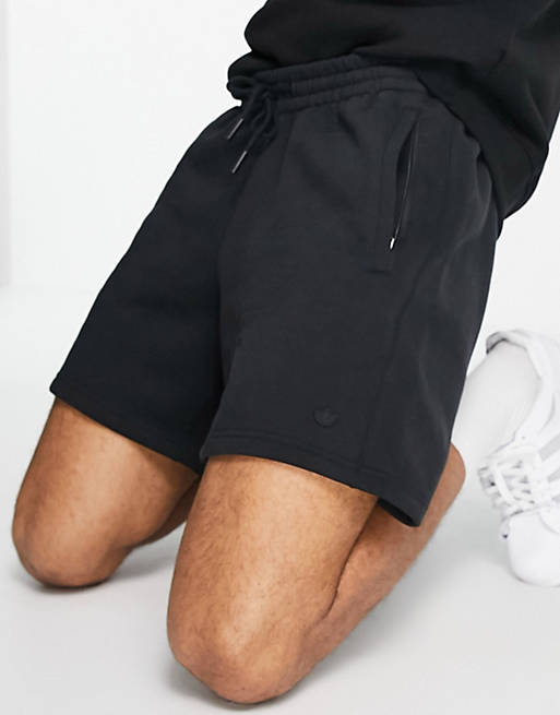 adidas Originals adicolor Contempo premium shorts in black
