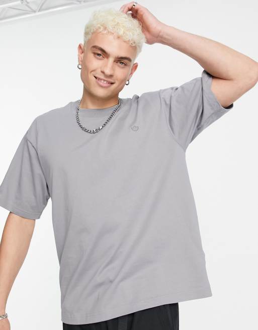 adidas Originals adicolor Contempo premium t shirt in grey
