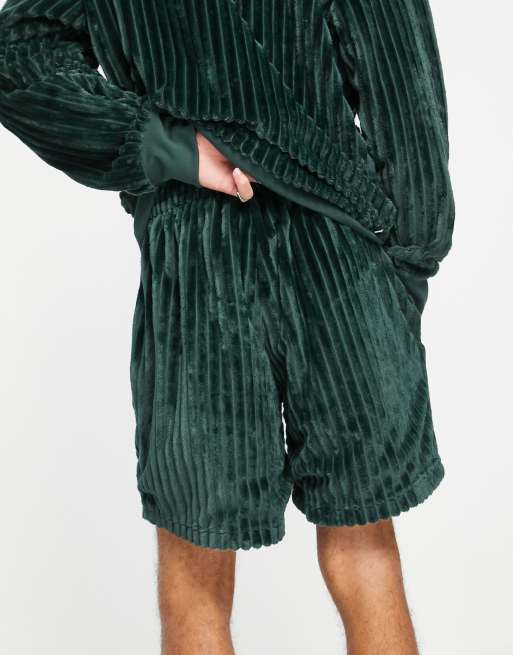 adidas Originals adicolor Contempo shorts in dark green