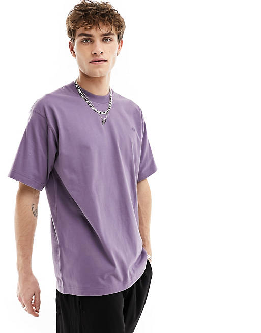 adidas Originals Adicolor Contempo T-Shirt in Purple | ASOS