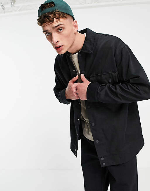 adidas Originals adicolor Contempo twill jacket in black | ASOS