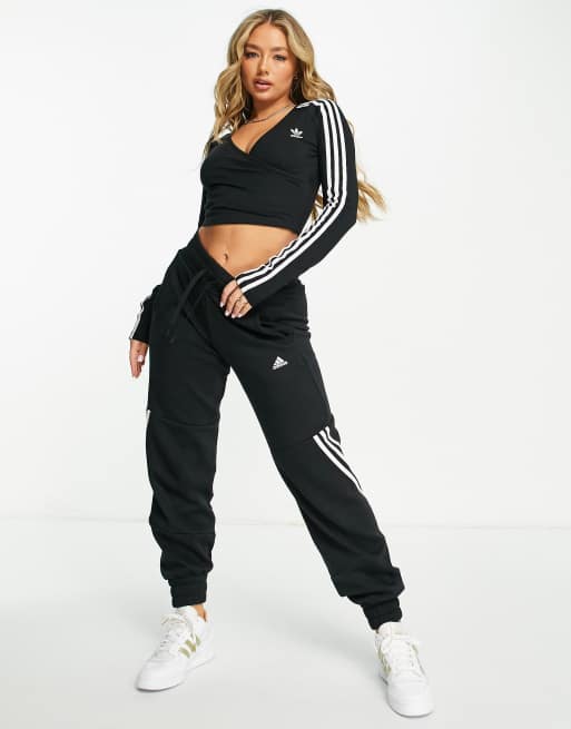 Adidas tracksuit discount crop top