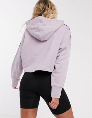 adidas cropped hoodie lilac