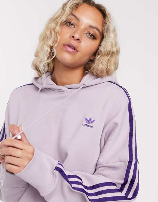 wasmiddel Huiskamer Afdeling adidas Originals adicolor cropped hoodie in lilac | ASOS