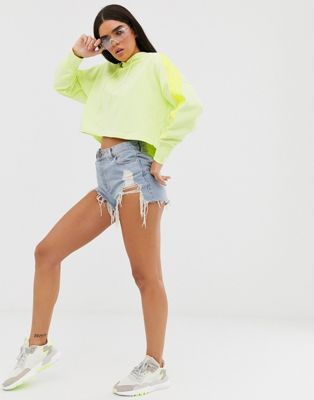 neon yellow adidas hoodie