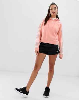 adidas cropped hoodie rosa