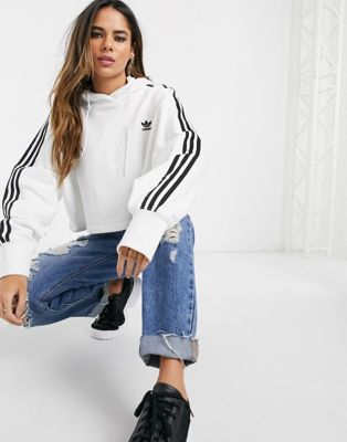 adidas cropped hoodie outfit